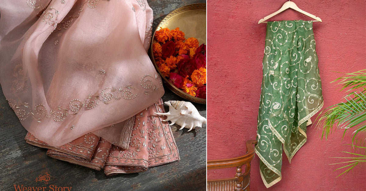 Types of Hand Embroidery on Dupattas