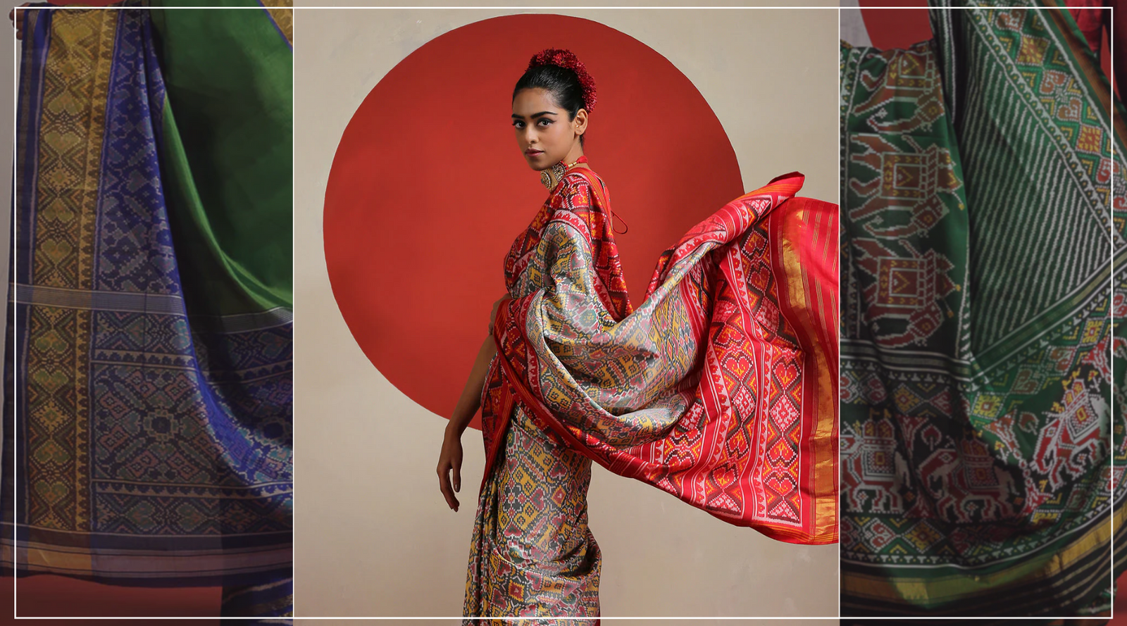 The Magic of Ikat Patola Sarees: A Journey Through Colors and Patterns