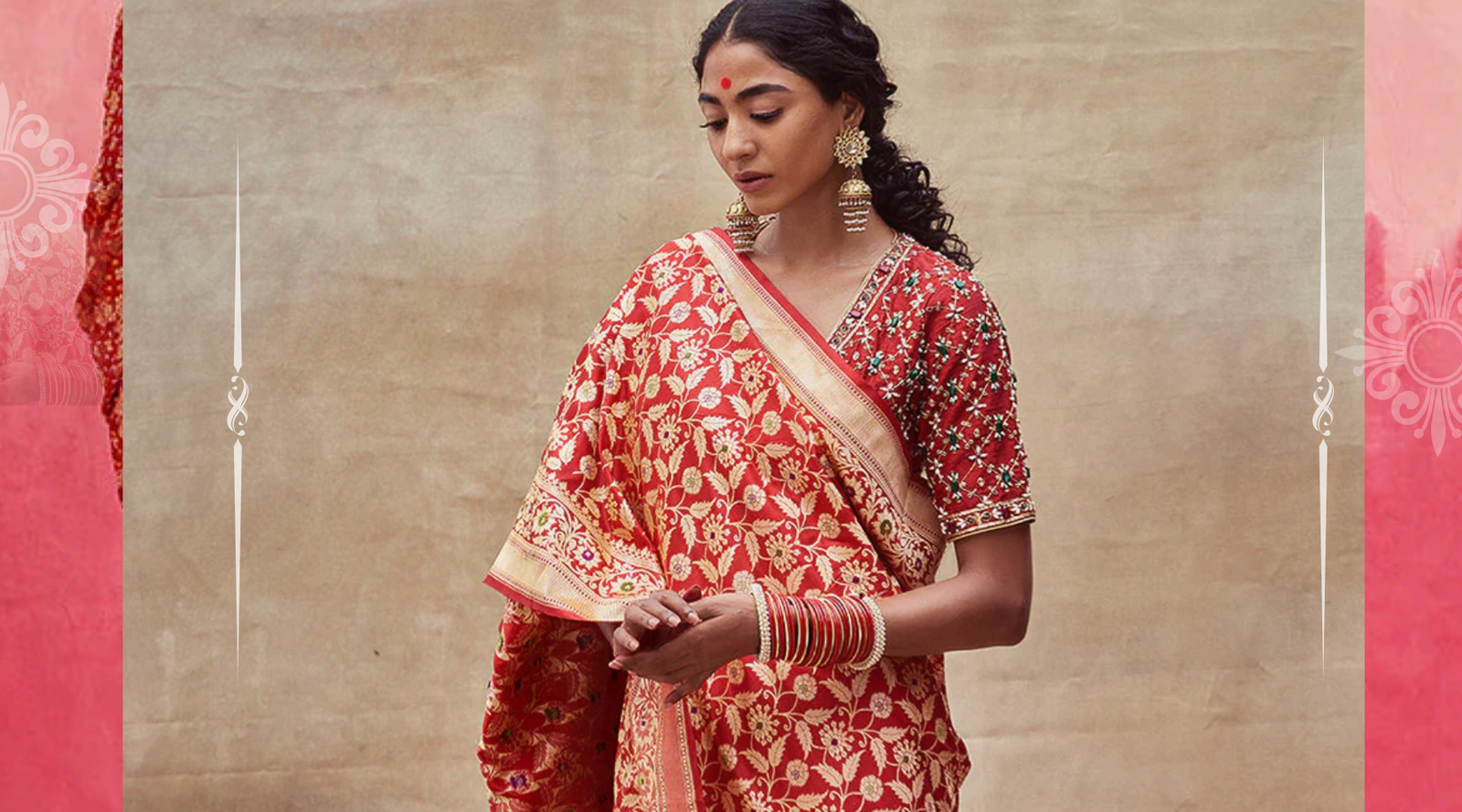 The History and Symbolism of Red Banarasi Saree