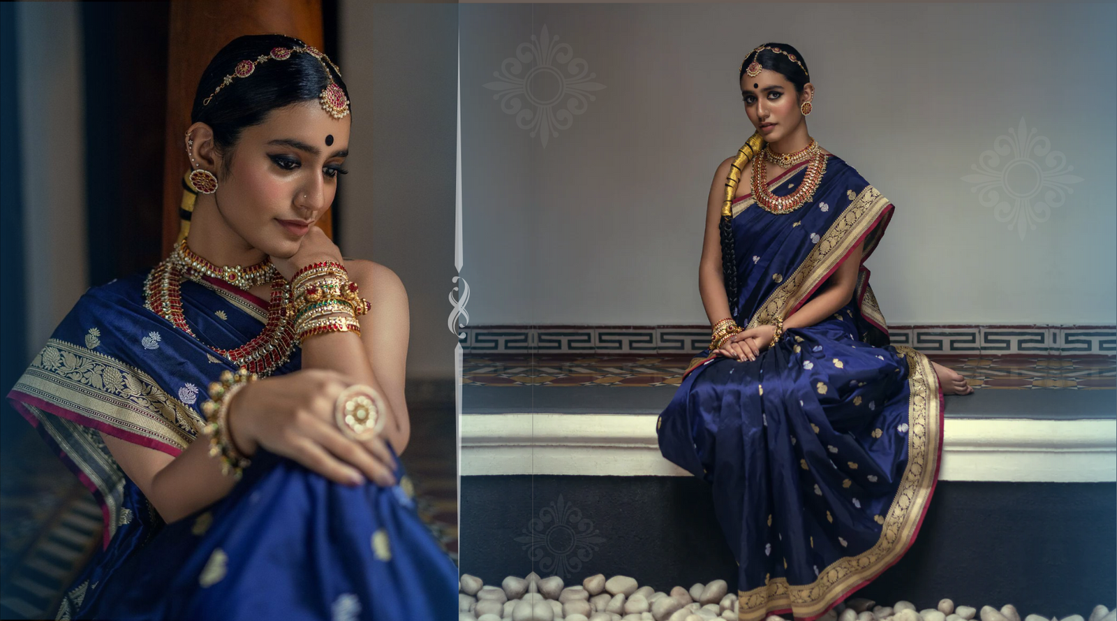 Priya Prakash Varrier Dazzled in a WeaverStory Banarasi Silk Saree