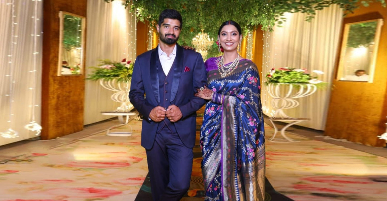 Bride of WeaverStory: Tejasvi’s Timeless Reception Look