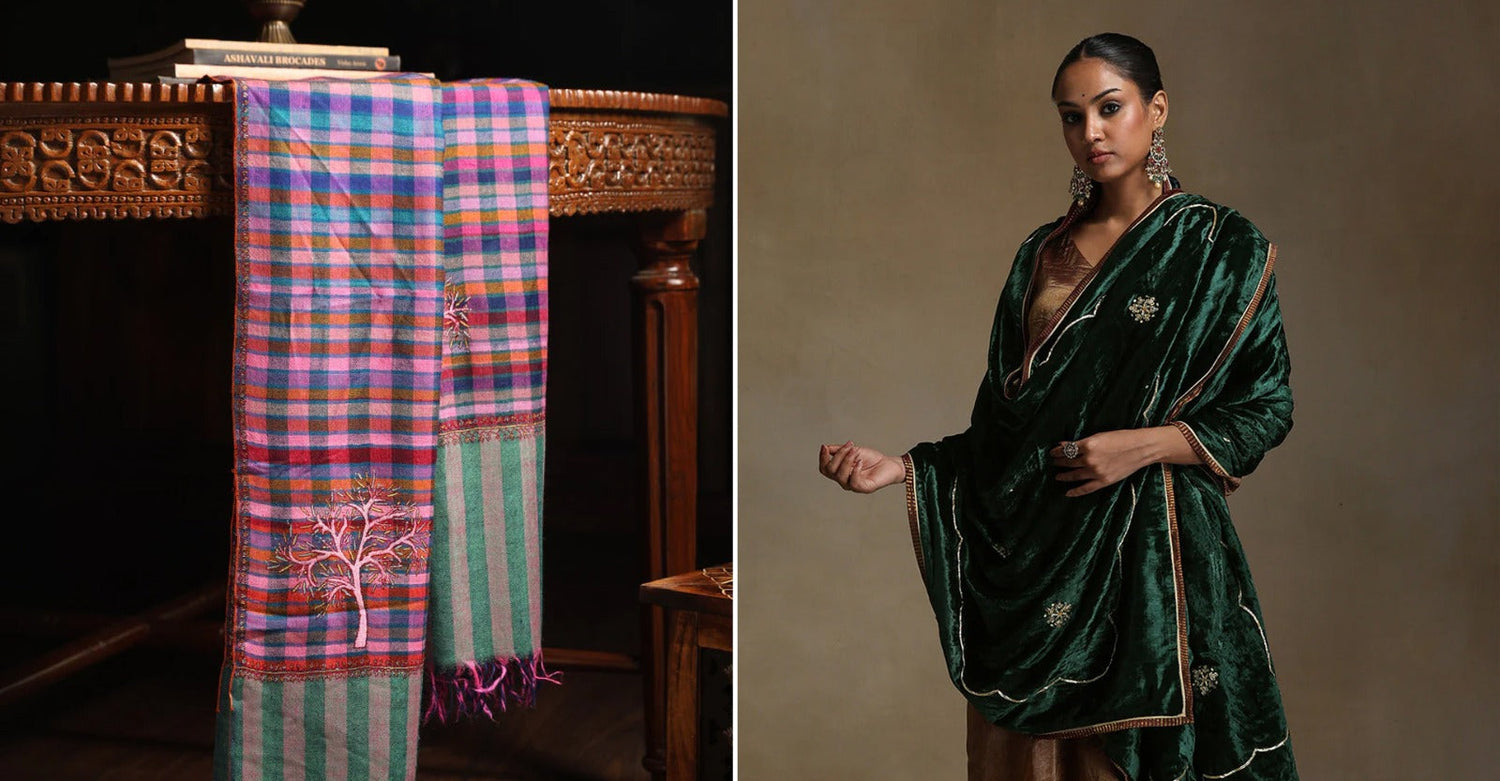 Winter’s Finest: Why Every Wardrobe Needs a Handwoven Doshala and Pashmina