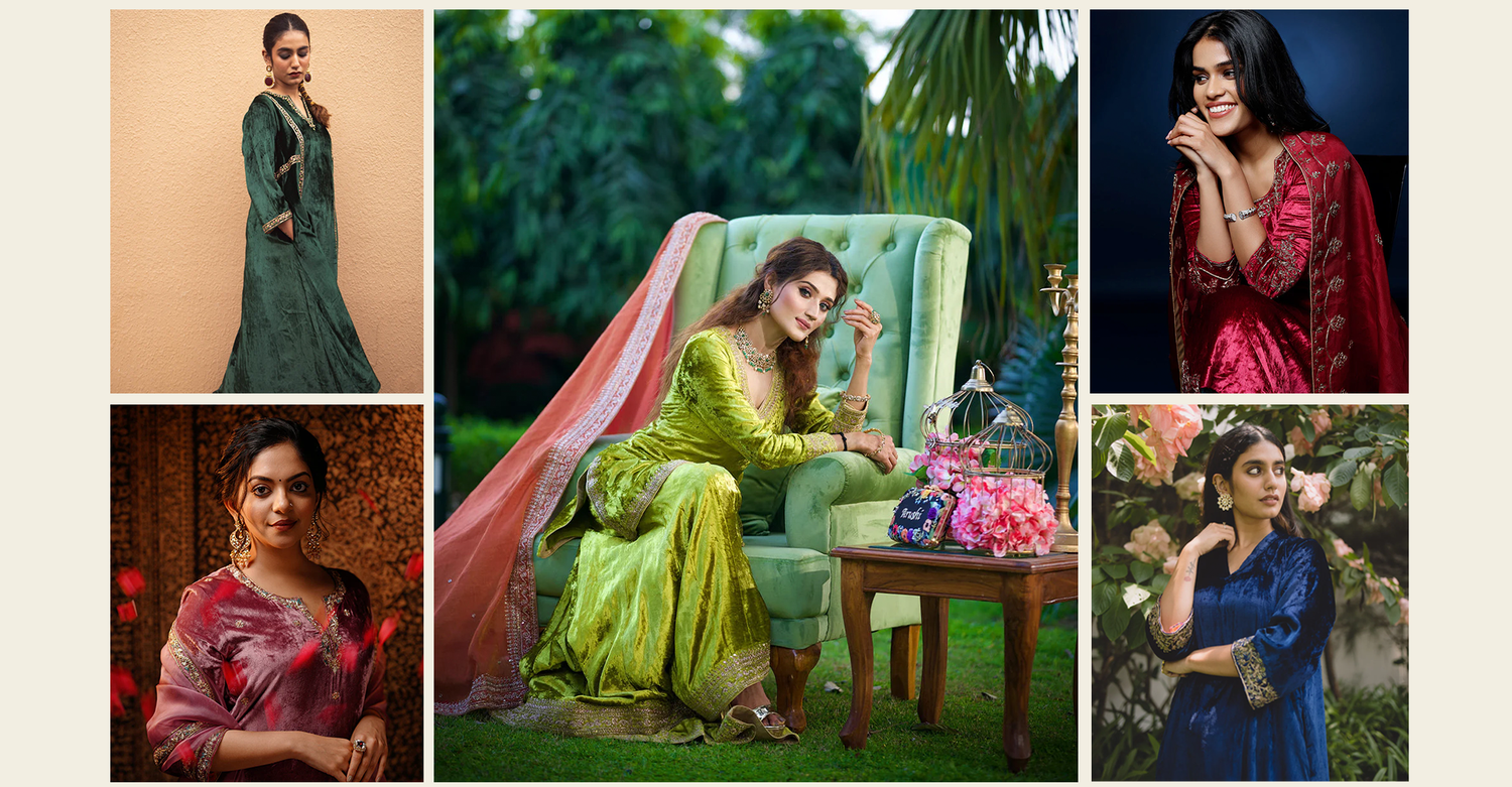 The Celebrity Velvet Closet: Winter Wedding Inspirations from WeaverStory’s Makhmal Collection