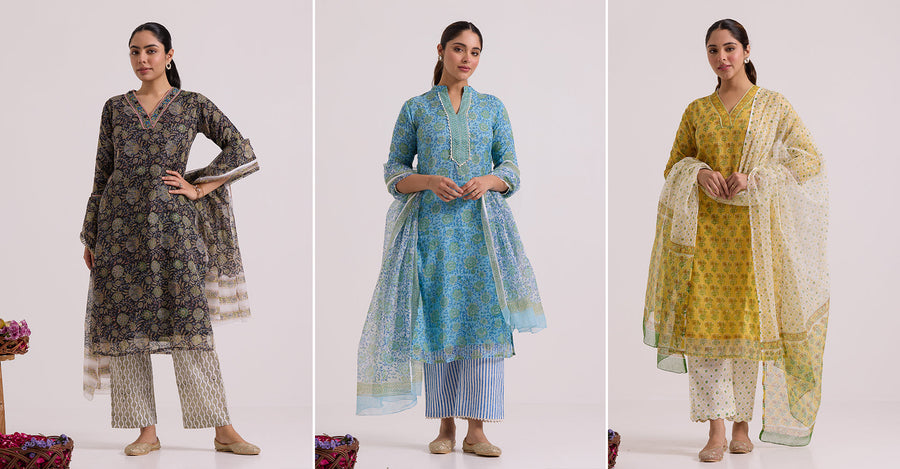 Why Kota Doria Suit Sets Are Your Summer Daily Go-To