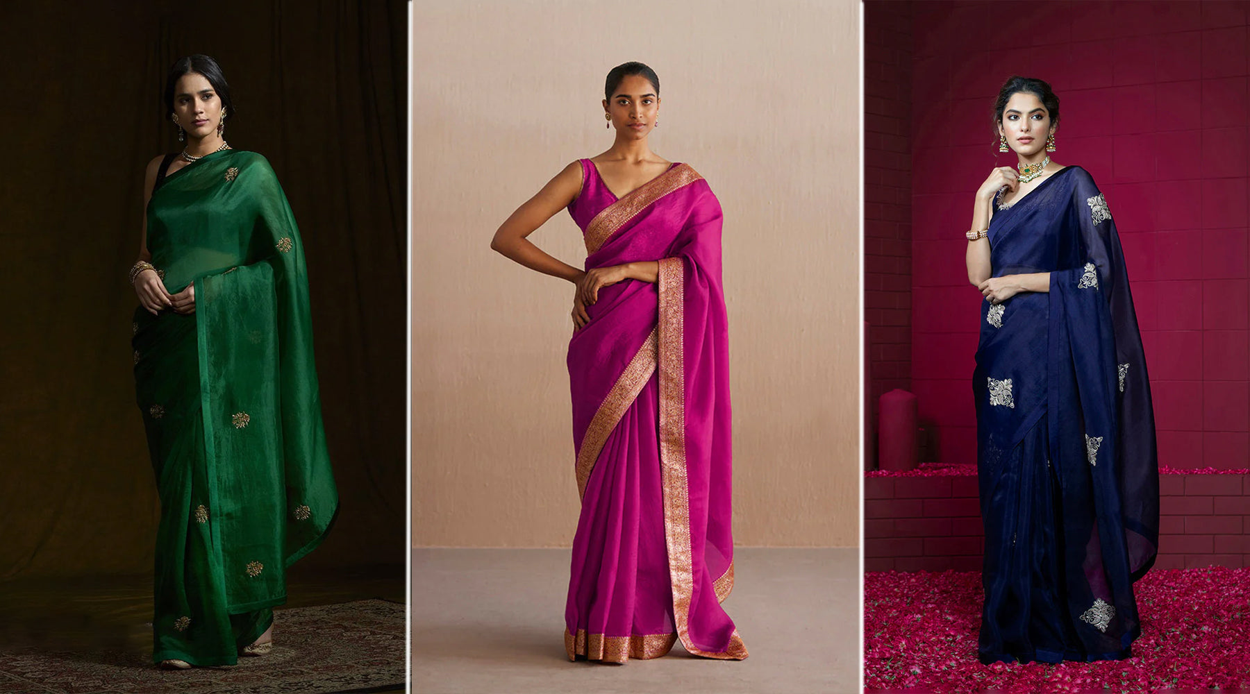 what are the latest saree trends
