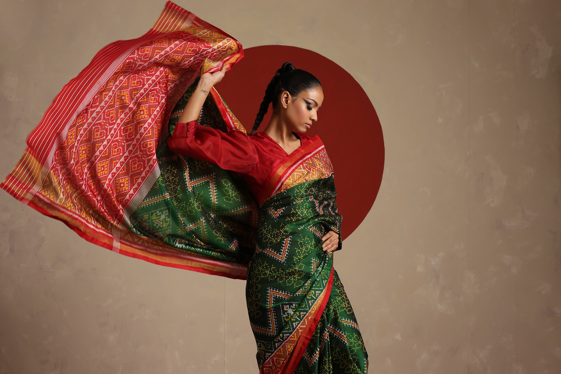Handwoven Masterpieces  Meticulously crafted Ikat Patola Sarees 