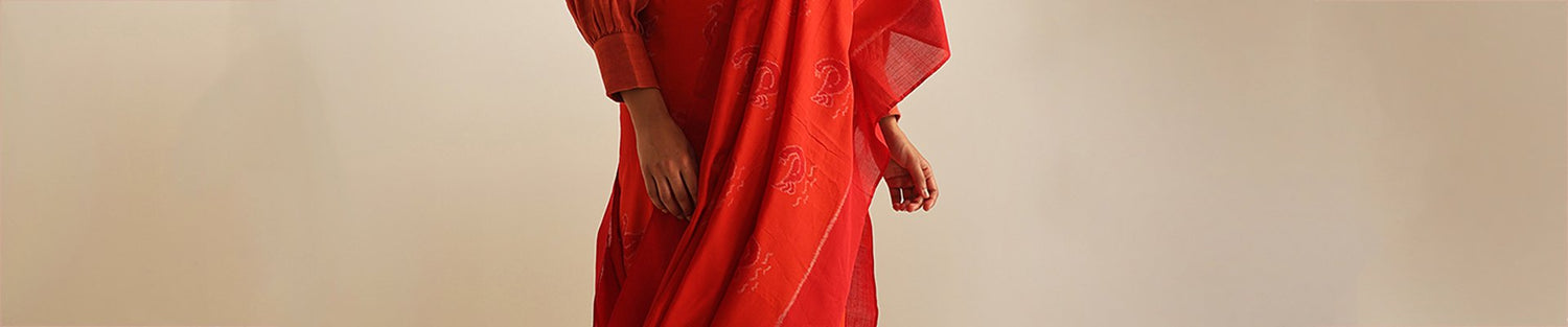 Hand-woven_experimental_sarees_and_dupatta_from_Odisha_WeaverStory