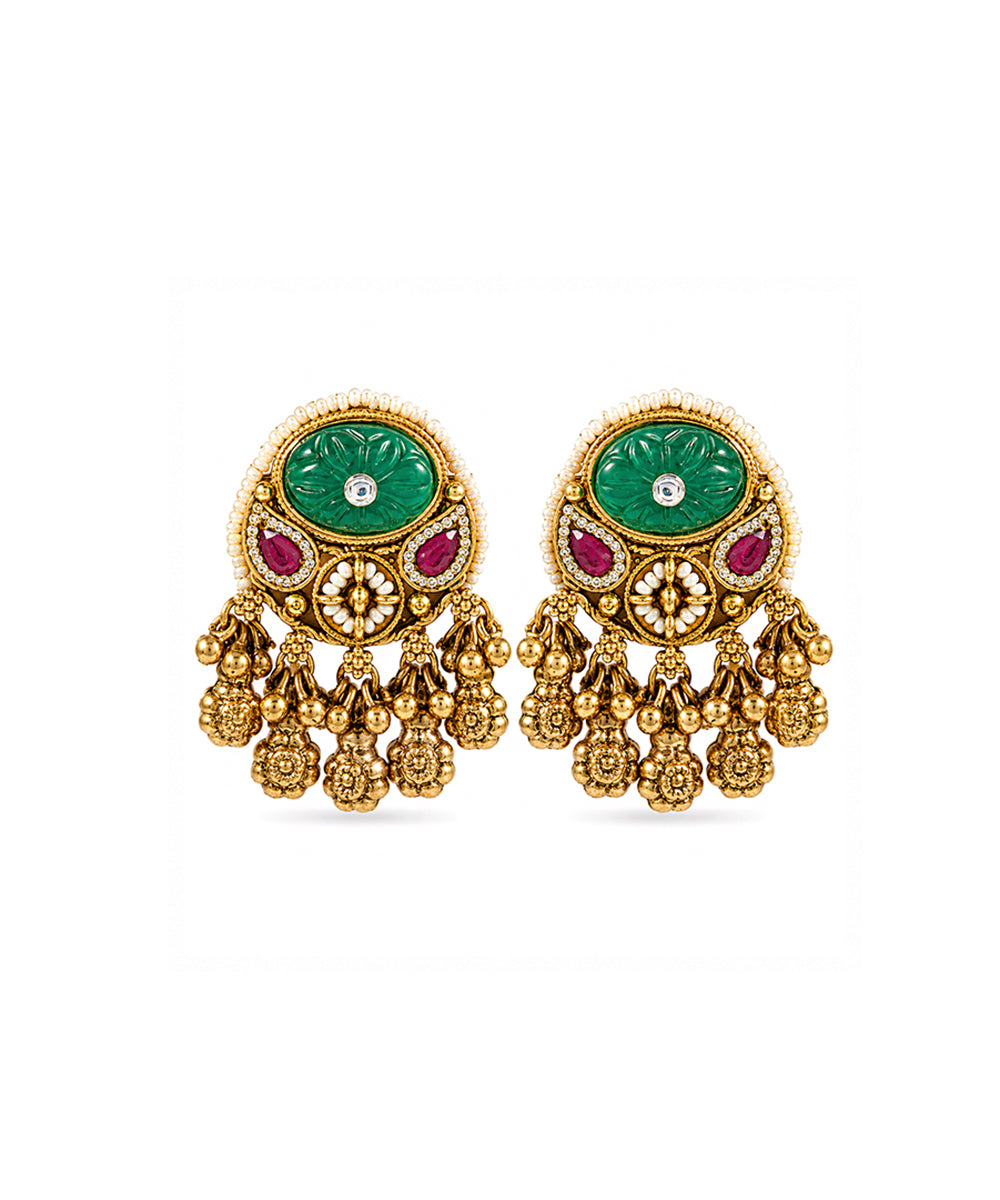 Panna Gul Temple Studs