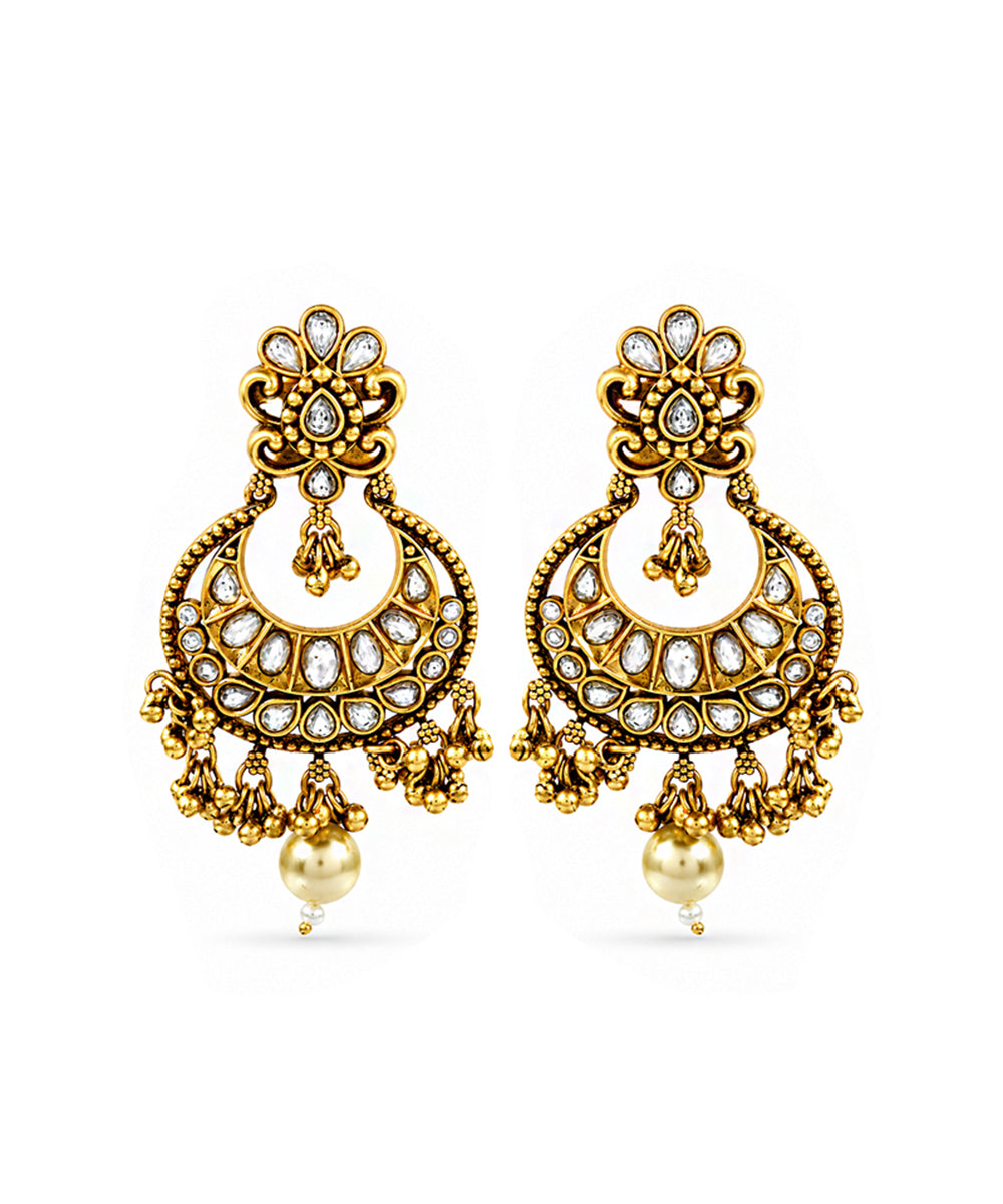 Heeri Chand Kundan Earrings