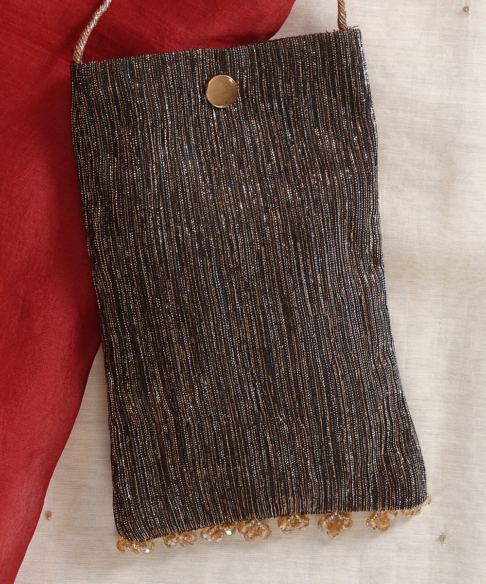 The Charcoal Shimmer Mobile Sling Bag