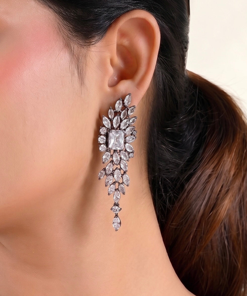 Aafiya Zircon Drop Earrings