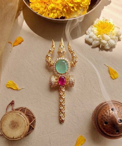 Shakti Trishul Brooch
