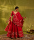 Red_Pure_Silk_Lehenga_And_Blouse_With_Zardozi_Work_And_Organza_Dupatta_WeaverStory01
