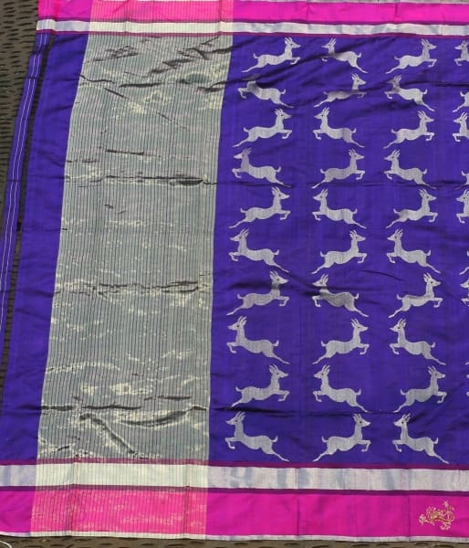 Handwoven_Silk_dupatta_with_deer_motifs_WeaverStory_03