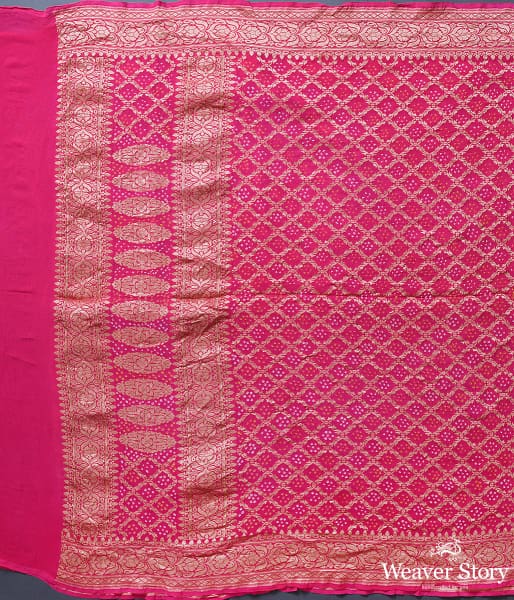 Handwoven_Pink_Banarasi_Bandhej_Dupatta_WeaverStory_02