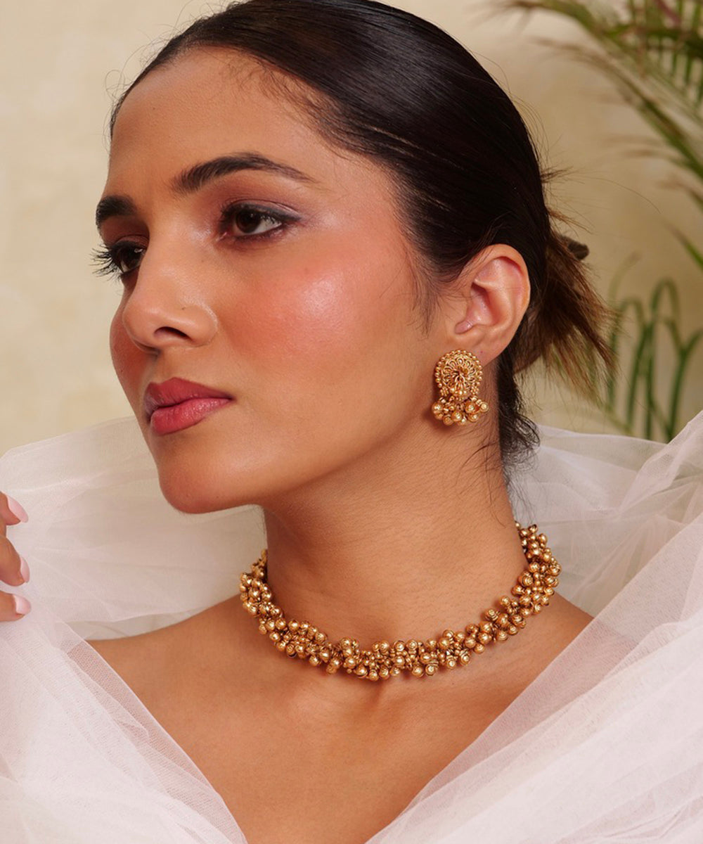Sona Ghungroo Ethnic Necklace Set