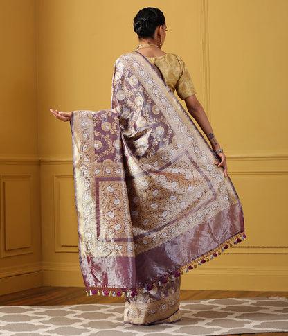 Handwoven_Purple_Silk_Tissue_Jangla_Saree_WeaverStory_03