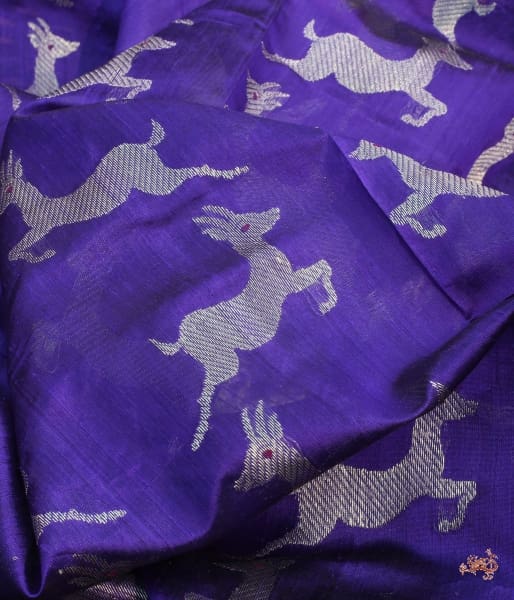 Handwoven_Silk_dupatta_with_deer_motifs_WeaverStory_04