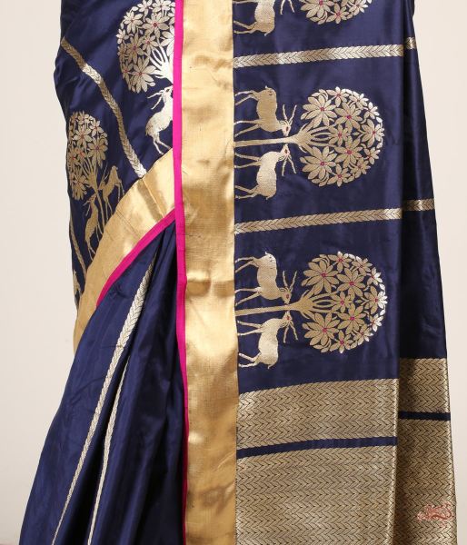 Navy_Blue_Handloom_Katan_Silk_Saree_with_Kadhwa_Motifs_WeaverStory_04