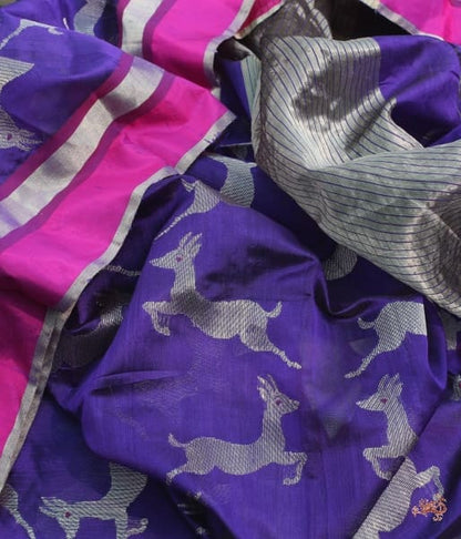 Handwoven_Silk_dupatta_with_deer_motifs_WeaverStory_05