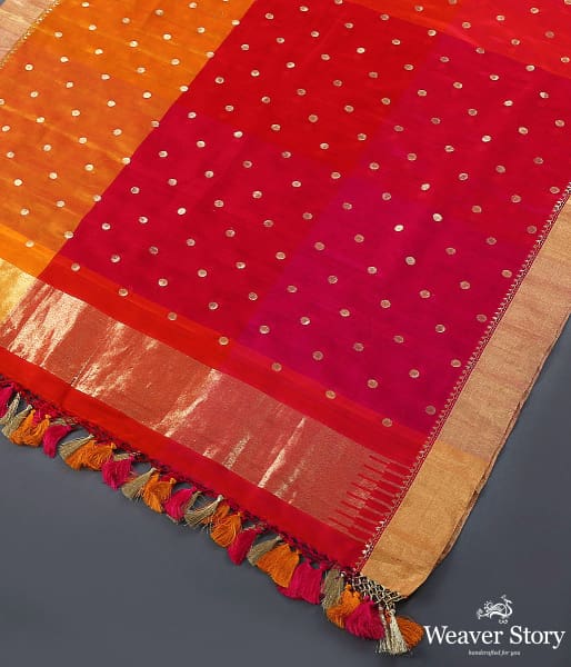 Red_and_Orange_Dual_Tone_Dupatta_in_Katan_Georgette_with_Asharfi_Boota_WeaverStory_03