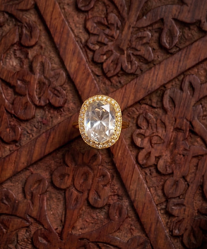 Veya Moissanite Polki Ring