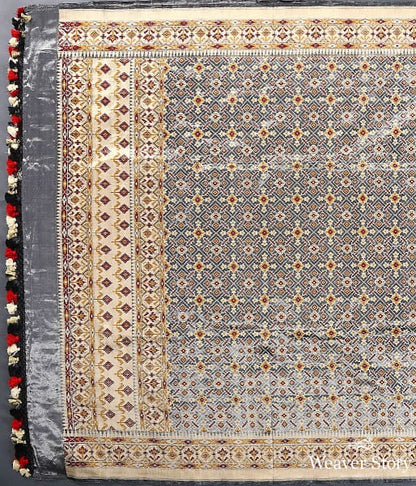 Grey_Beige_Tissue_Patola_in_Ektara_weave_WeaverStory_02