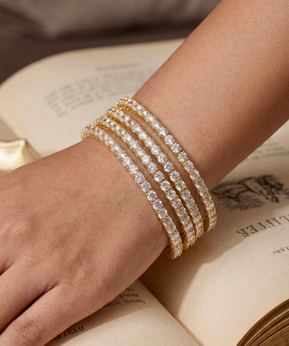 Running Faux Diamond Bangles