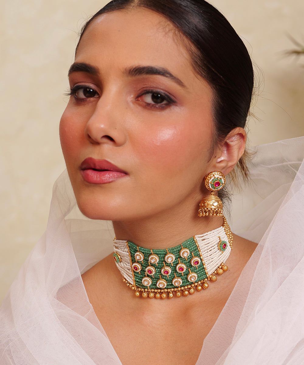 Sitara Nakshi Temple Choker Set