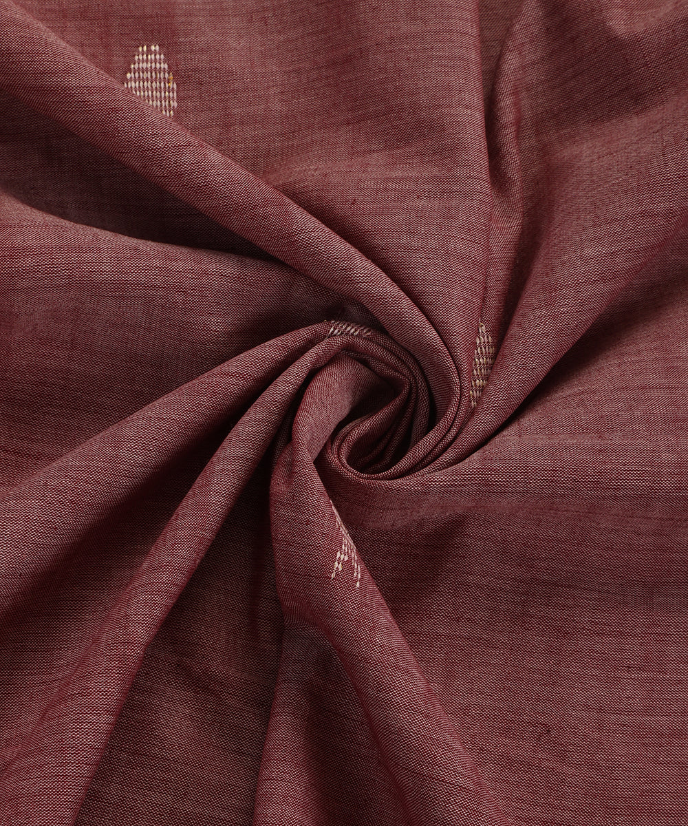 Handloom Brick Cotton Fish Motif Ikat Stole