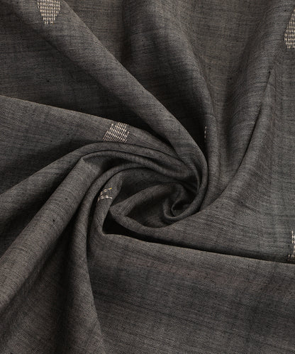 Grey Handloom Cotton Fish Motif Ikat Stole