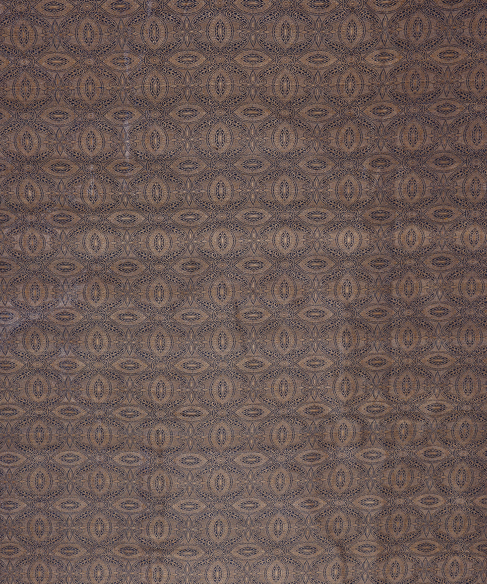 Blue Tested Zari Brocade Fabric