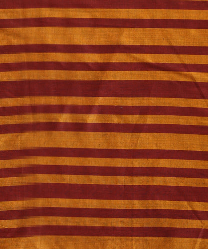 Mustard Handloom Cotton Silk Ikat Saree With Shankh Motif