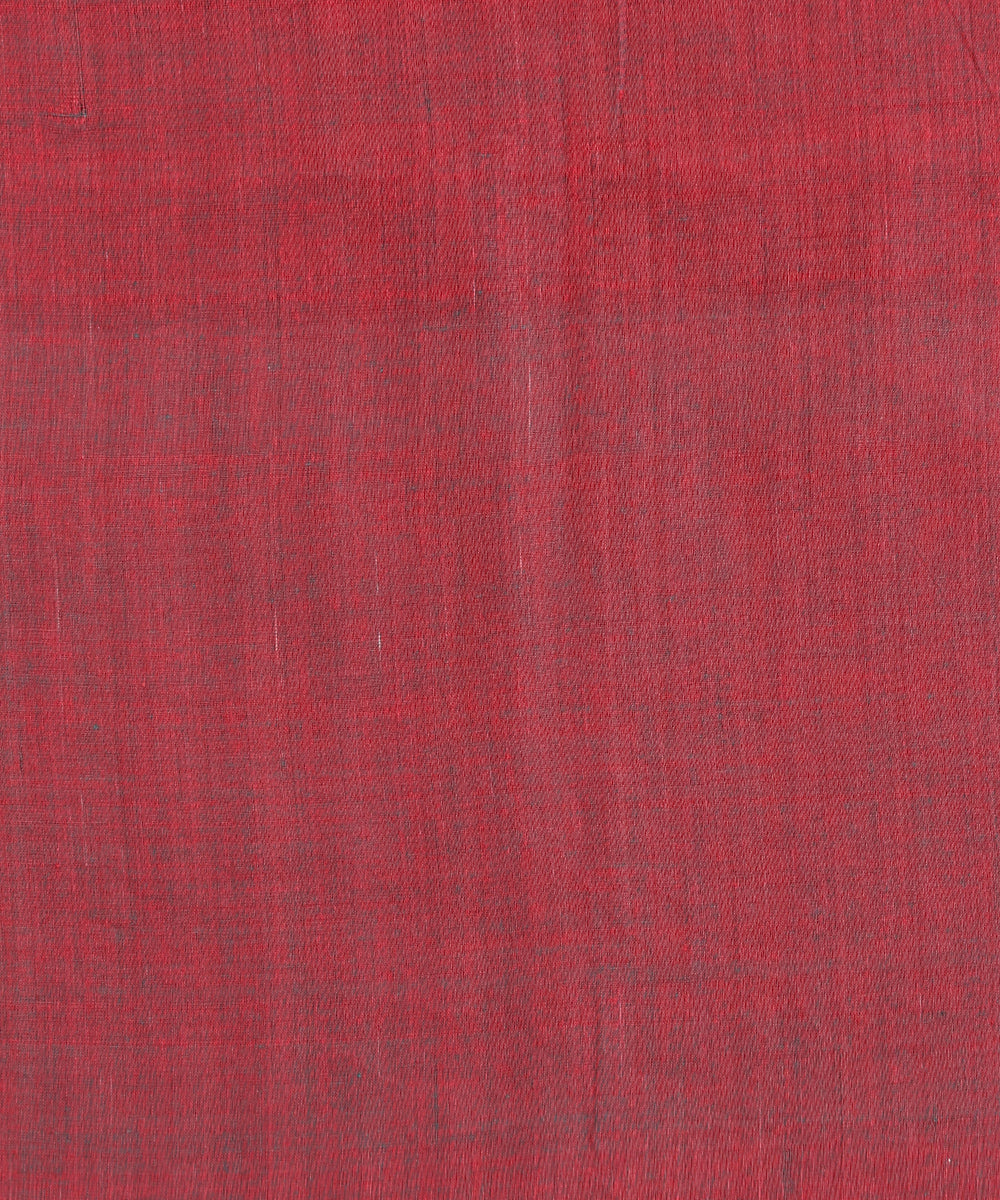 Maroon Handloom Cotton Ikat Saree