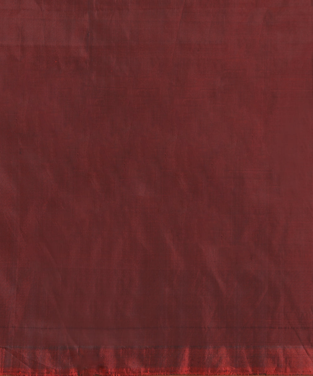 Red Handloom Cotton Silk Ikat Saree