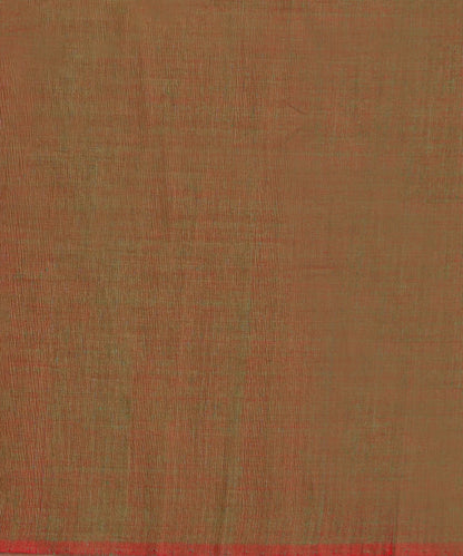 Brick Red Handloom Lantern Motif Cotton Ikat Saree