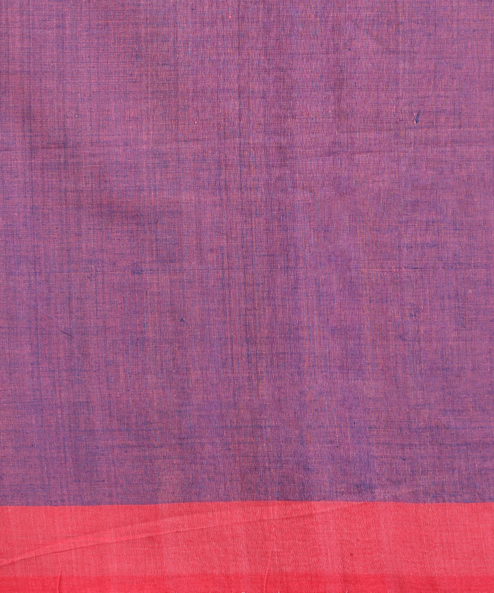 Purple Handloom Cotton Ikat Saree