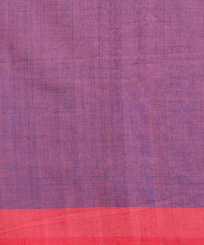 Purple Handloom Cotton Ikat Saree