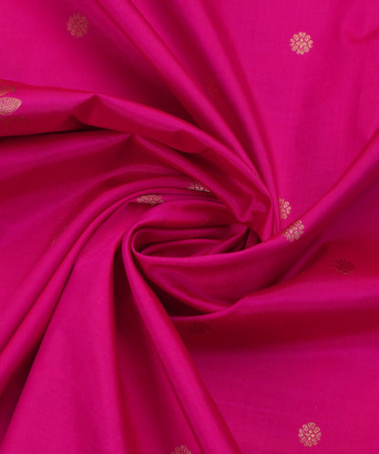 Handloom_Pink_Pure_Katan_Silk_Dupatta_With_Kadhwa_Boota_WeaverStory_05