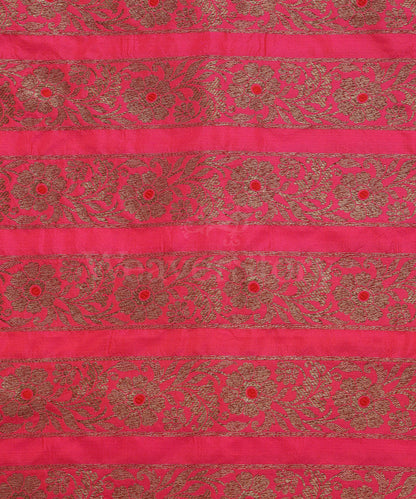 Handloom_Hot_Pink_Pure_Katan_Silk_Antique_Zari_Banarasi_Lehenga_With_Red_Meena_WeaverStory_06