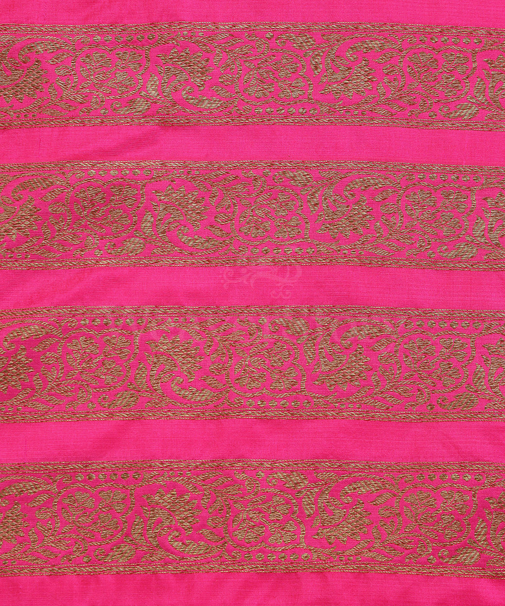 Handloom_Hot_Pink_Pure_Katan_Silk_Antique_Zari_Banarasi_Lehenga_WeaverStory_06