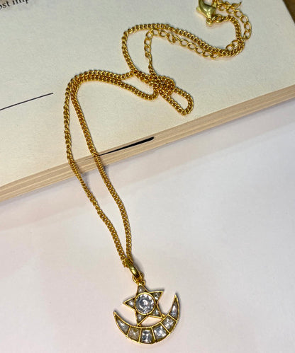 Chandtara Crescent Pendant Necklace