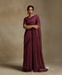 Plum_Hand_Embroidered_Pure_Chanderi_Saree_With_Stitched_Blouse_WeaverStory_02