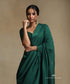 Teal_Hand_Embroidered_Pure_Chanderi_Saree_With_Stitched_Blouse_WeaverStory_01