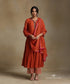 Burnt_Orange_Hand_Embroidered_Pure_Chanderi_Notched_Neck_Anarkali_Kurta_With_Pants_And_Dupatta_WeaverStory_02