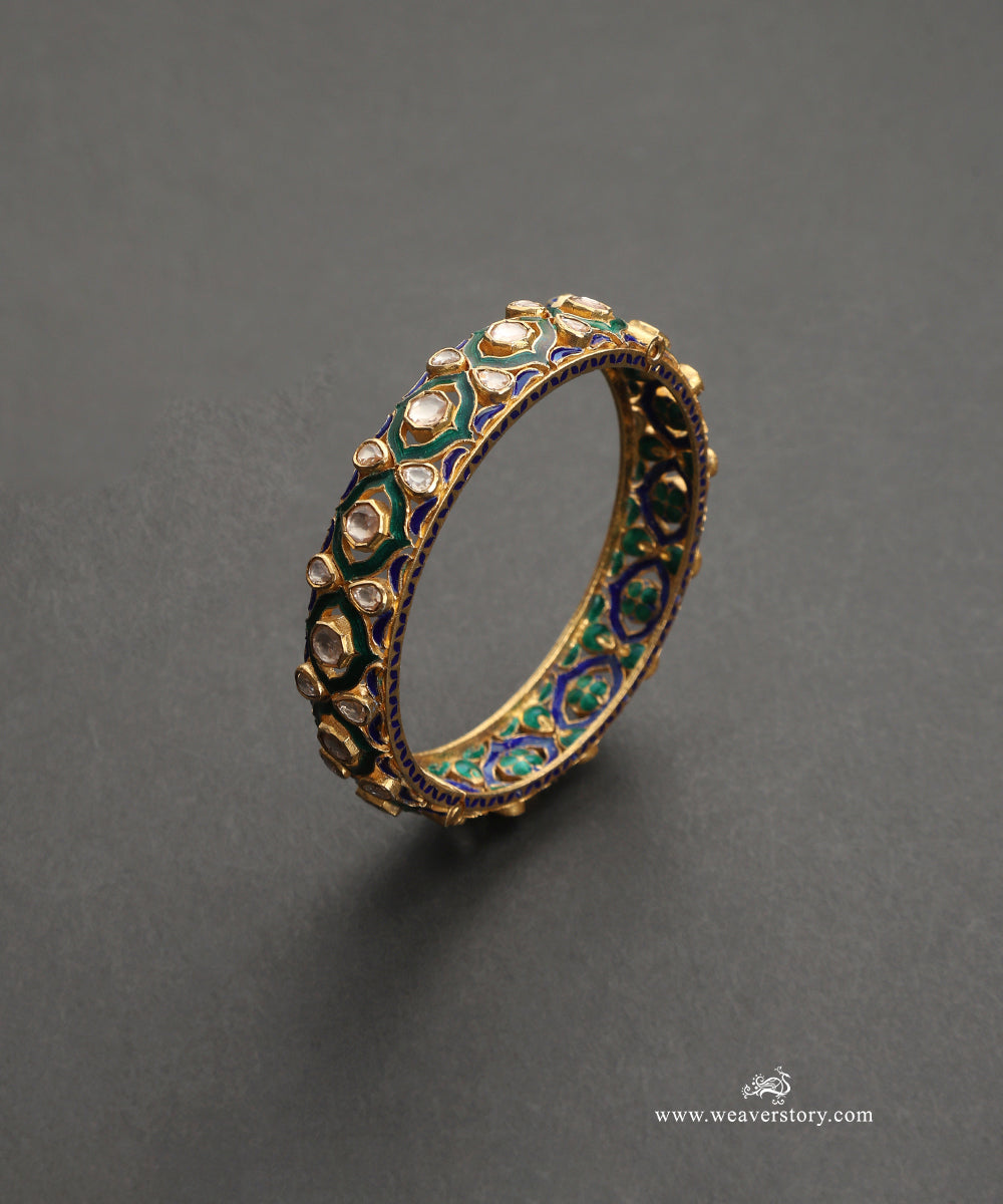 Dana_Handcrafted_Silver_Openable_Bangles_Set_With_Meenakari_Jadau_Work_WeaverStory_02