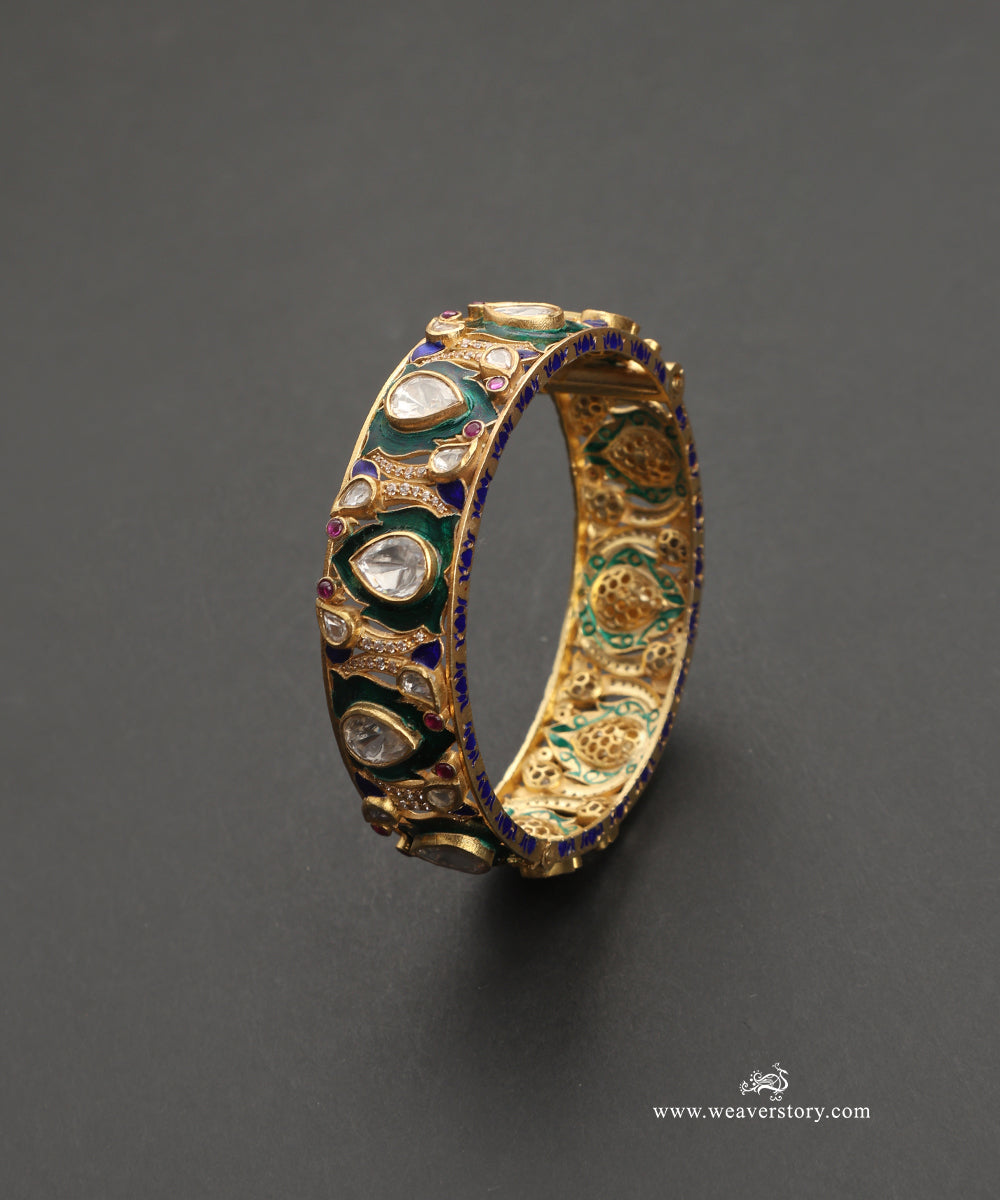 Anhita_Handcrafted_Silver_Openable_Bangles_With_Meenakari_Jadau_Work_WeaverStory_02