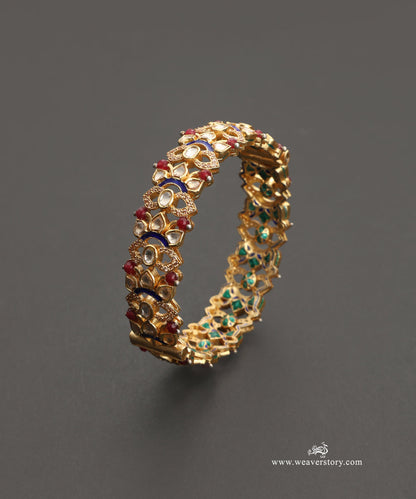 Delara_Handcrafted_Silver_Openable_Bangles_With_Meenakari_Jadau_Work_WeaverStory_02