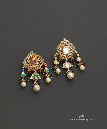 Anam_Handcrafted_Silver_Necklace_Set_with_Earrings_and_Teeka_in_Meenakari_Jadau_Work_WeaverStory_03