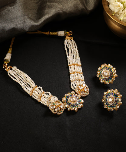 Padmaraga_Pearl_&amp;_Meenakari_Kundan_Choker_Set_WeaverStory_01